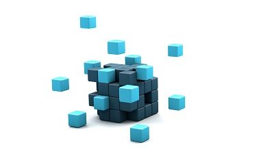 3D blocks cube